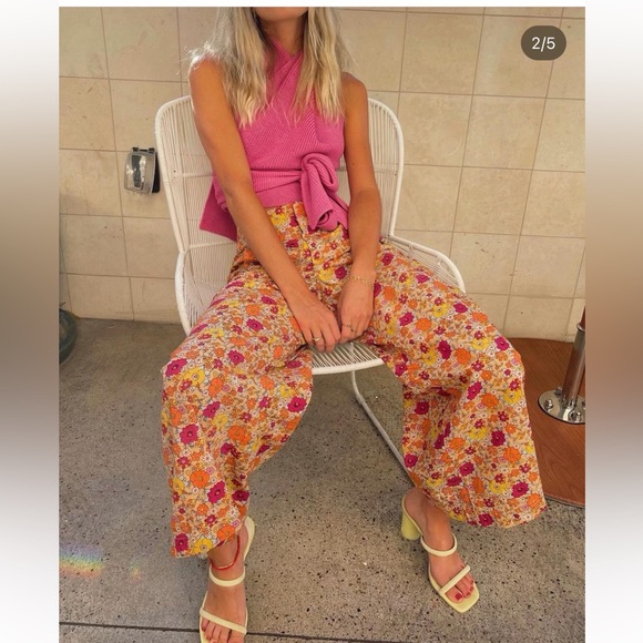 SOLD Free People Orchid Convertible Sweater Tank in Jelly Bean - Picture 5 of 6